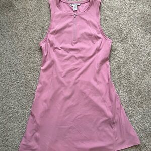 Athleta Light Pink Zip-Front dress